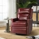 preview thumbnail 7 of 88, Echidna 29.6" Transitional Genuine Leather Swivel Rocker Nursery Chair with Nailhead Trim by HULALA HOME