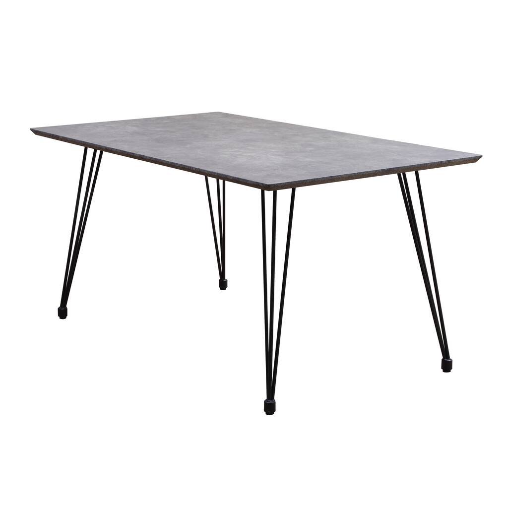 Somette Shiva Brown and Black Dining Table