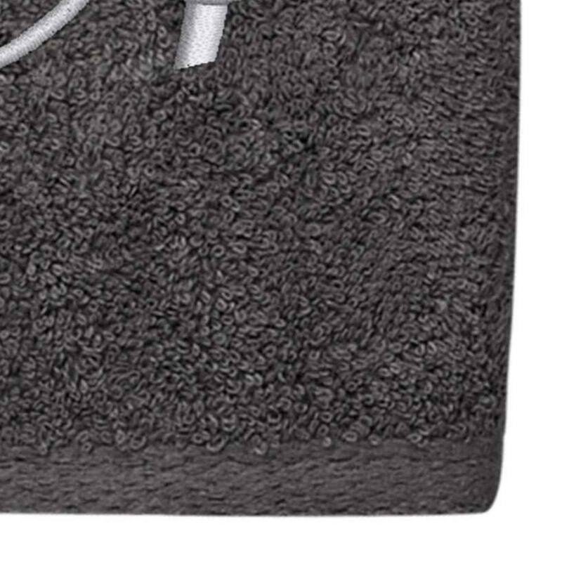Avanti Linens Granite/Silver Script Monogram Hand Towel Letter A - Hand Towel
