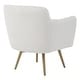 preview thumbnail 6 of 6, Uttermost Oasis White Swivel Chair - 32" H x 29.5" W x 33.5" D