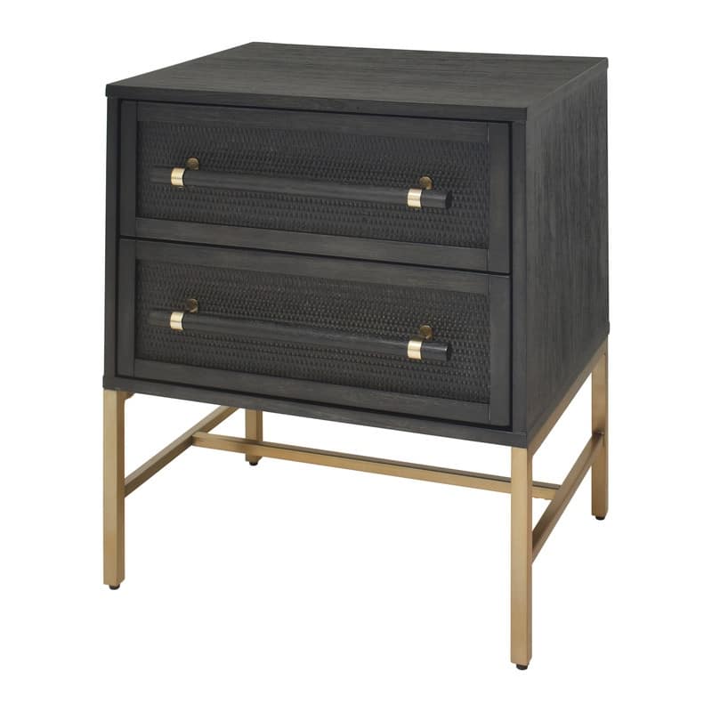 Hopper Studio Sophia Acacia Wood 2-Drawer Nightstand