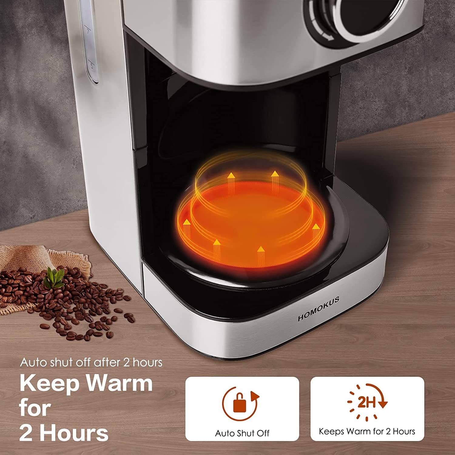 GE Drip Coffee Maker With Timer, 10-Cup Thermal Carafe Coffee Pot Keeps  Coffee Warm for 2 Hours