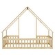preview thumbnail 17 of 52, Twin Floor House Bed with Fence,Guardrails