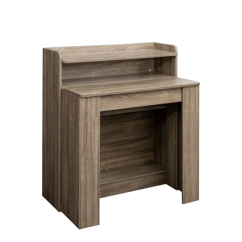 Modern Extendable Dining Table Sideboard with Storage Side Cabinet and Clean Lines for Dining Room