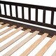 preview thumbnail 9 of 7, Espresso Twin over Twin Pine Bunk House Bed with Slide and Ladder, Full-Length Guardrail