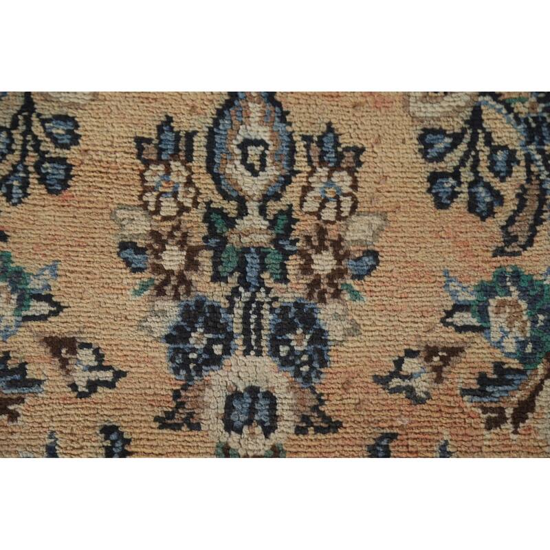 Hand Knotted Oriental 100% Wool Carpet Traditional Floral Oranges & Rust Hamedan Area Rug - 8' 3'' X 5' 2''