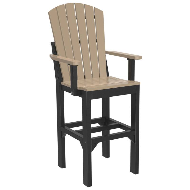 Set of 4 Poly Lumber Adirondack Dining Chairs