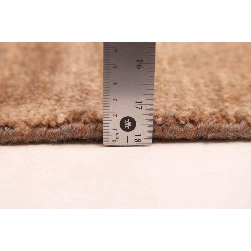 ECARPETGALLERY Hand-knotted Peshawar Ziegler Brown Wool Rug - 4'11 x 6'11