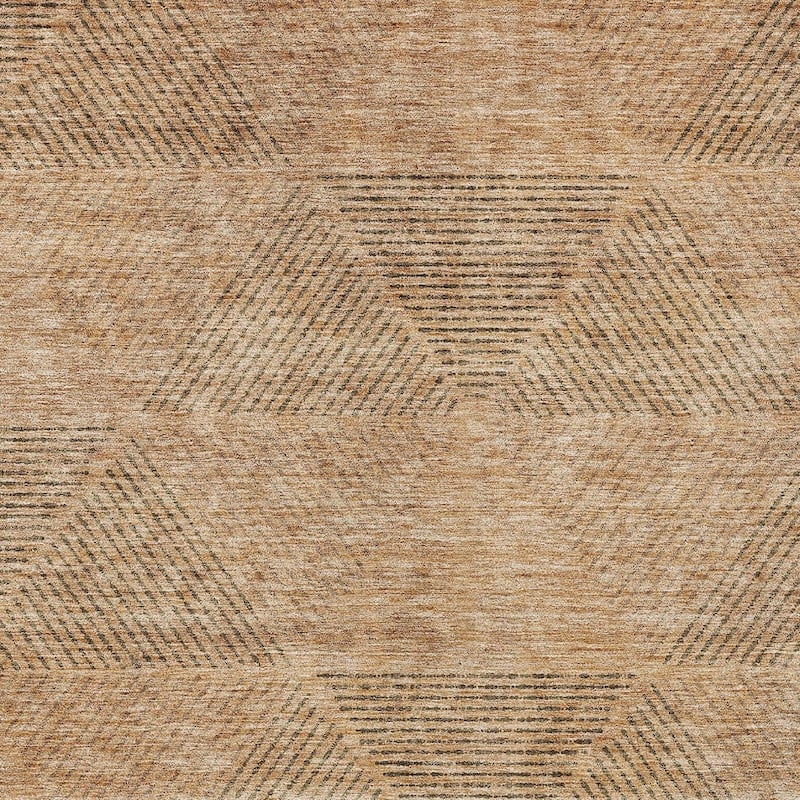 HomeRoots Geometric Transitional Rectangle Outdoor Rug