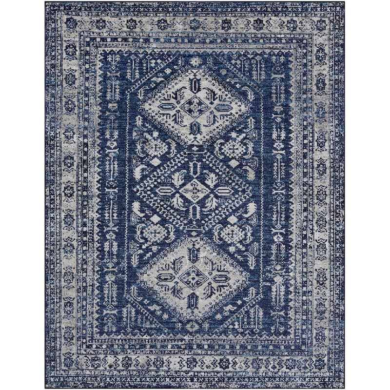 Livabliss Monte Carlo Updated Traditional Medallion Area Rug