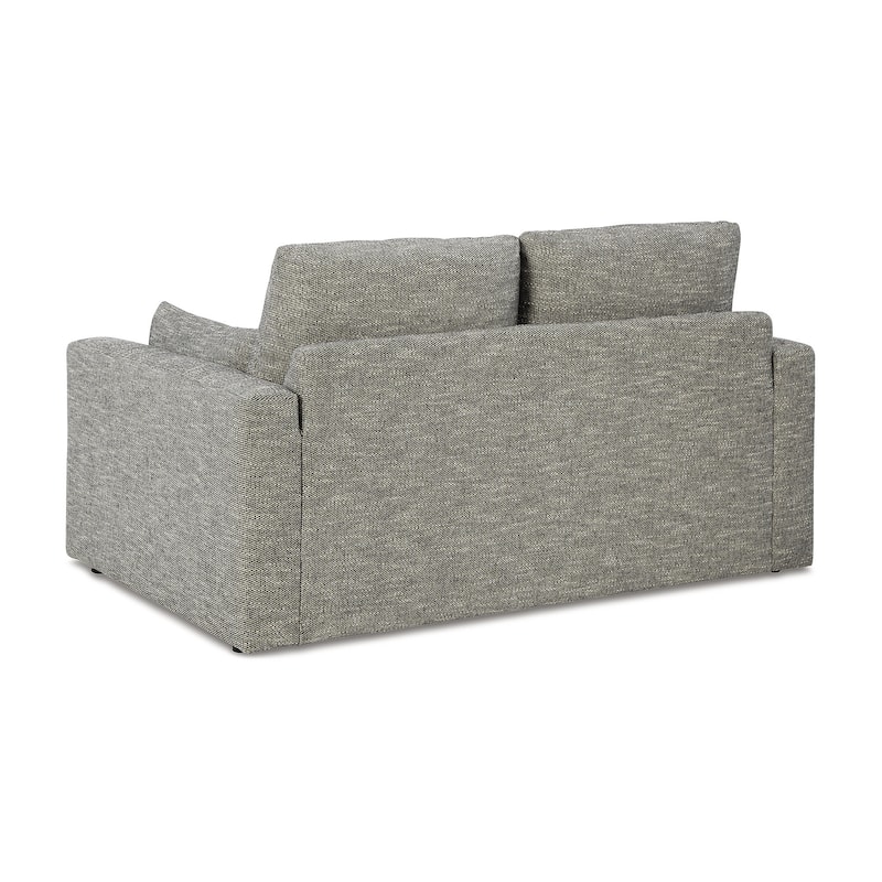 Signature Design by Ashley Dramatic Gray Loveseat - 64"W x 42"D x 36"H