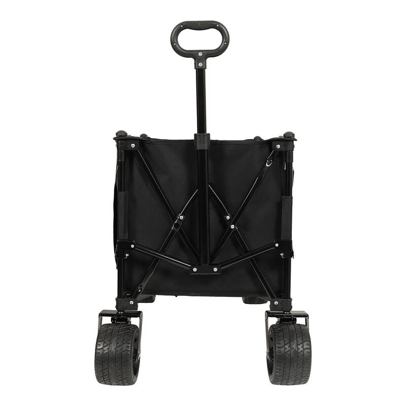 480lb Extended Heavy-Duty Folding Wagon - All-Terrain Wheels with Drink Holders & Brakes