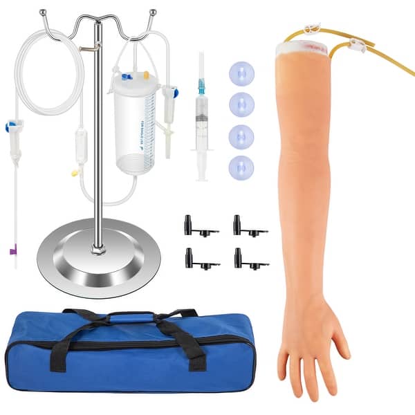 Kit Di Pratica Per Flebotomia E Flebo Con Braccio Simulato - Attrezzatura Completa Per Studenti Di Medicina E Infermieri (Solo Uso Didattico)