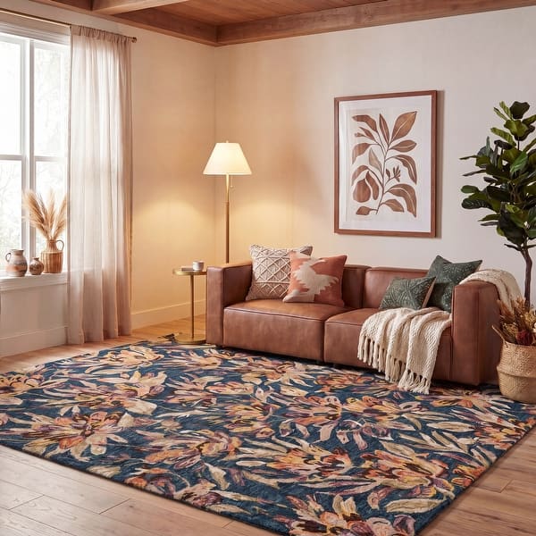 slide 2 of 73, SAFAVIEH Handmade Blossom Jetchka French Country Floral Wool Rug