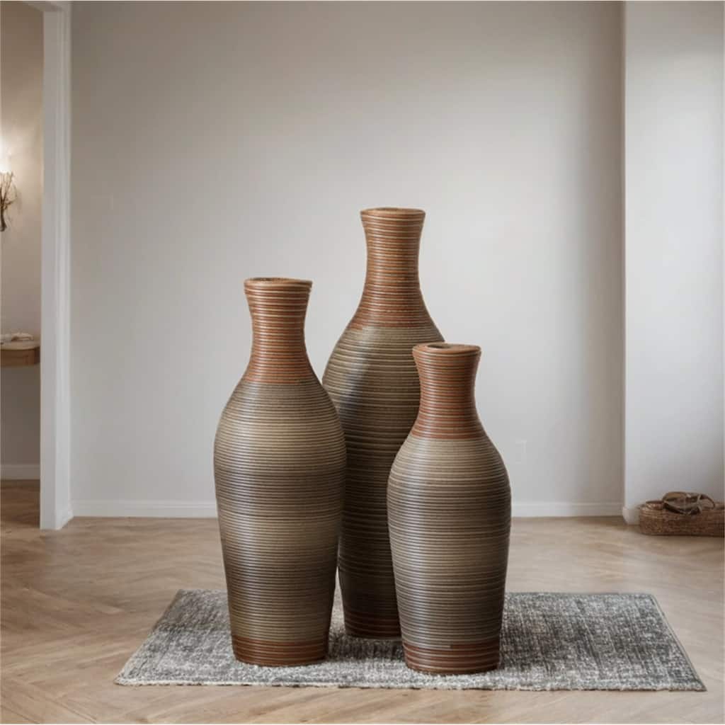 High Independent Decorative PVC Floor Vase (Set of 3)