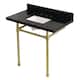 Option Black Granite / Brushed Brass