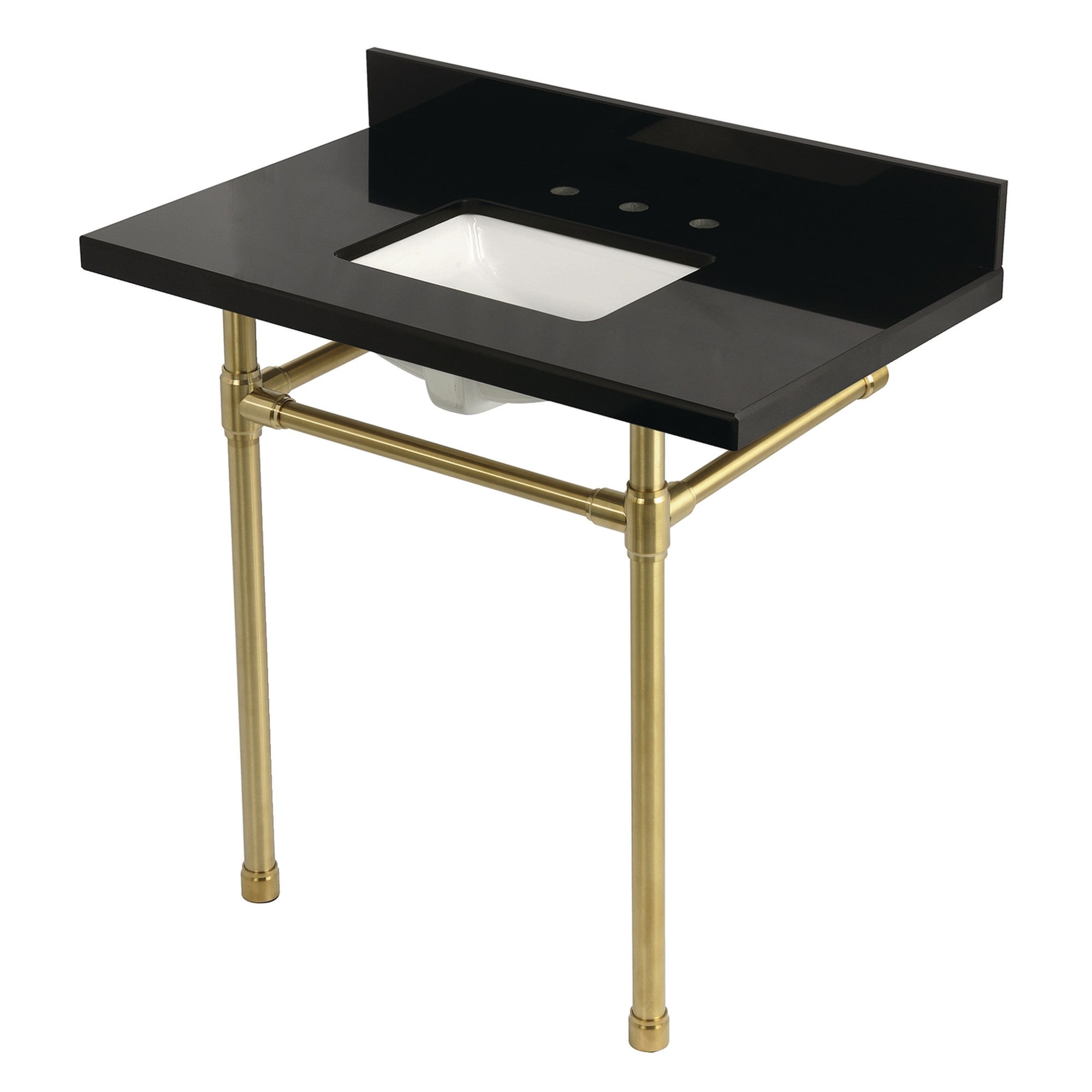 Kingston Brass KVPK36K8SQ.ST Dreyfuss 36" Rectangular Granite,