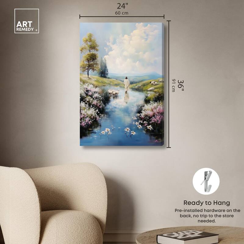 Caretaker's Calm Crossing I Canvas by Art Remedy, Gallery Wrapped