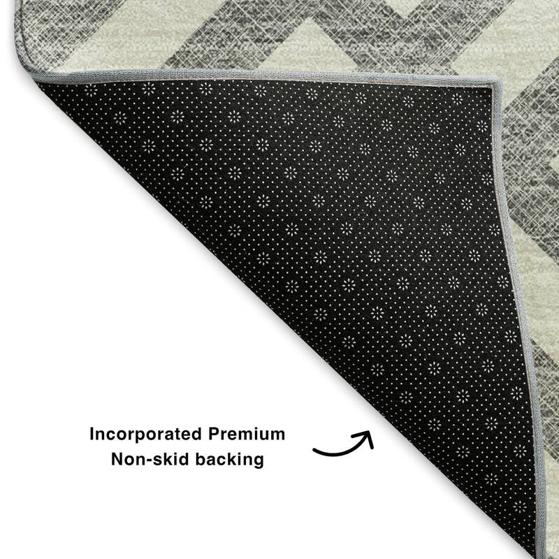 Premium Washable Super Soft Contemporary Mosaic Mayfield Rug