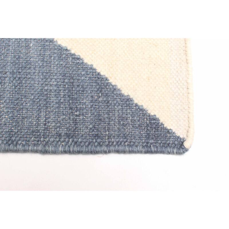 ECARPETGALLERY Flat-Weave Ankara FW Dark Grey Wool Kilim - 5'0 x 8'0