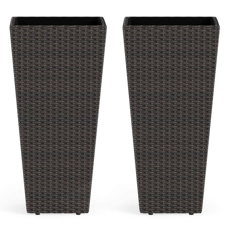 Costway 30” Tall Flower Pot Set of 2 Planter Pots with Open-ended Base - See Details