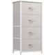 Modern 4/8/10-drawer Bedroom Fabric Dresser Storage Tower with Wood Top