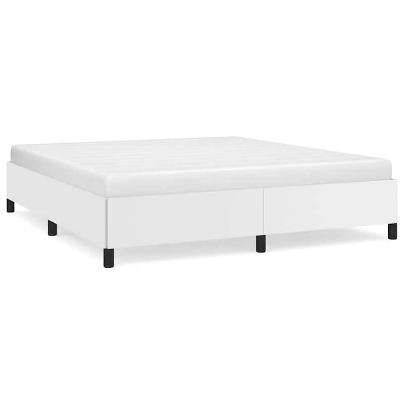 vidaXL Bed Frame, Faux Leather, No Mattress