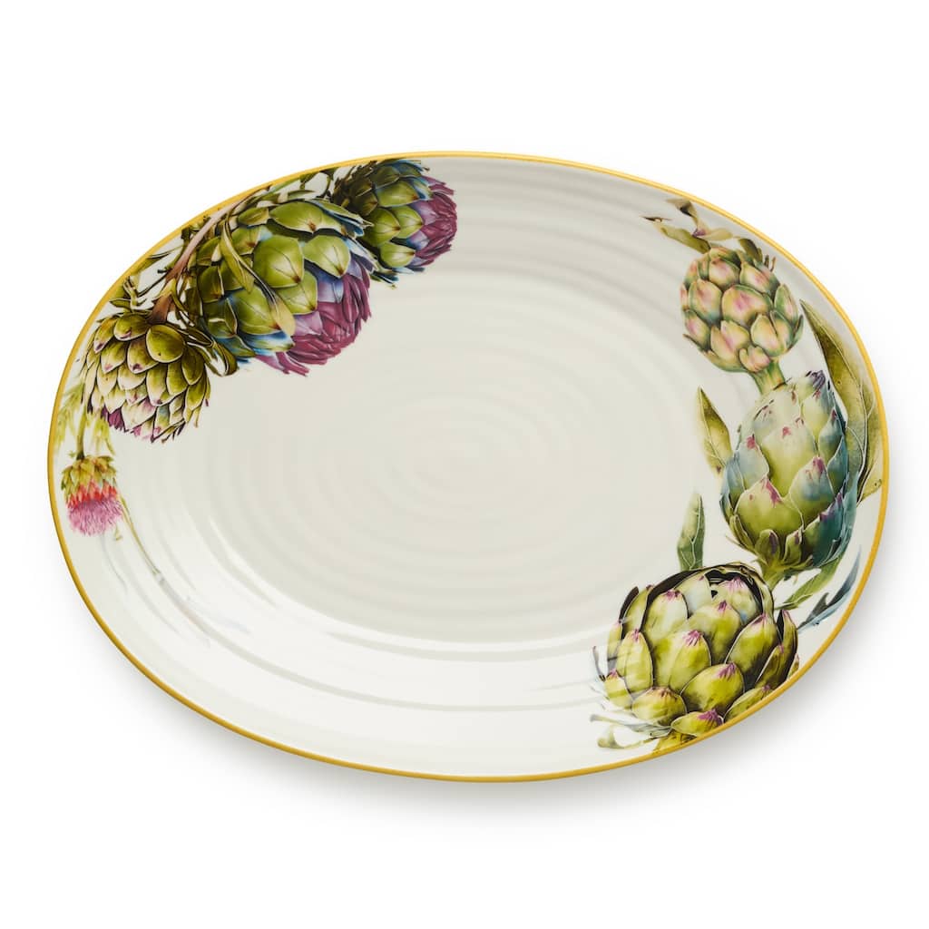 Certified International Verdura Oval Platter 16" x 12" - 16"W x 12"D x 1.5"H