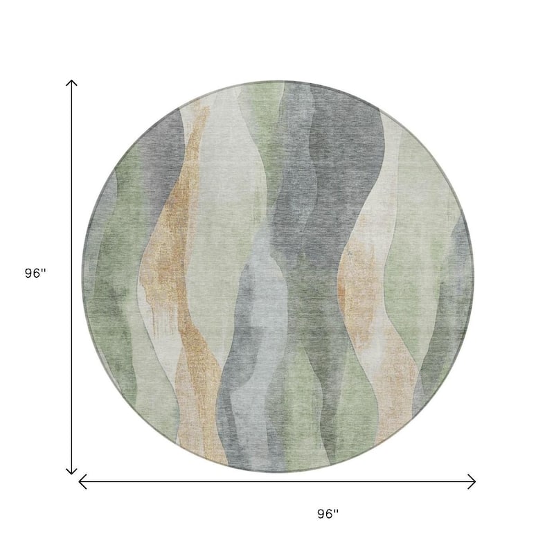 HomeRoots Abstract Transitional Rectangle Outdoor Rug