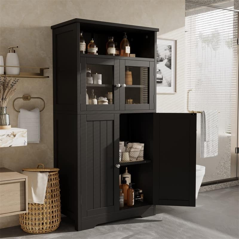 Bathroom Storage Cabinet - 11.78"D x 23.6"W x 50.4"H