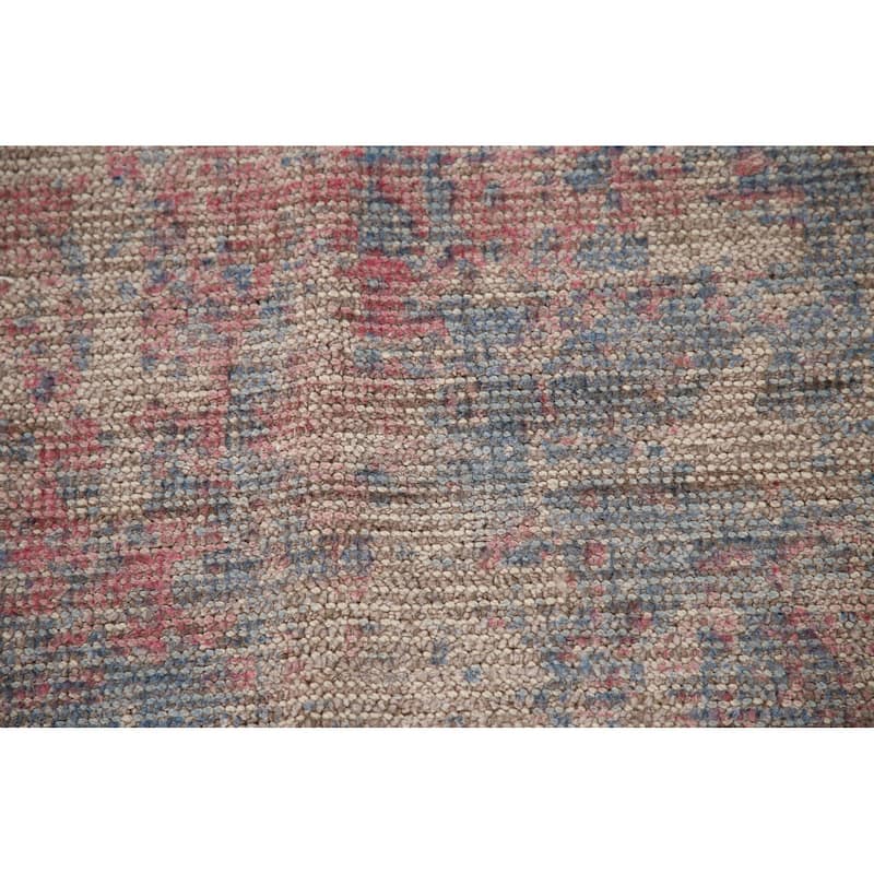 Abstract / Modern Area Rug Hand-Knotted Multi-Color Wool Carpet - 7'10"x 9'8"