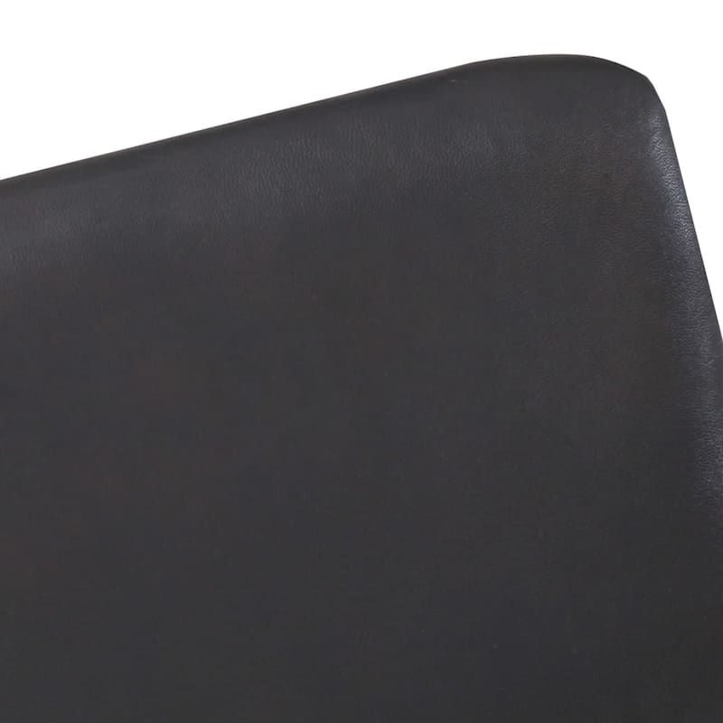 vidaXL Armchair Gray Real Leather - 21.7" x 24.4" x 29.5"