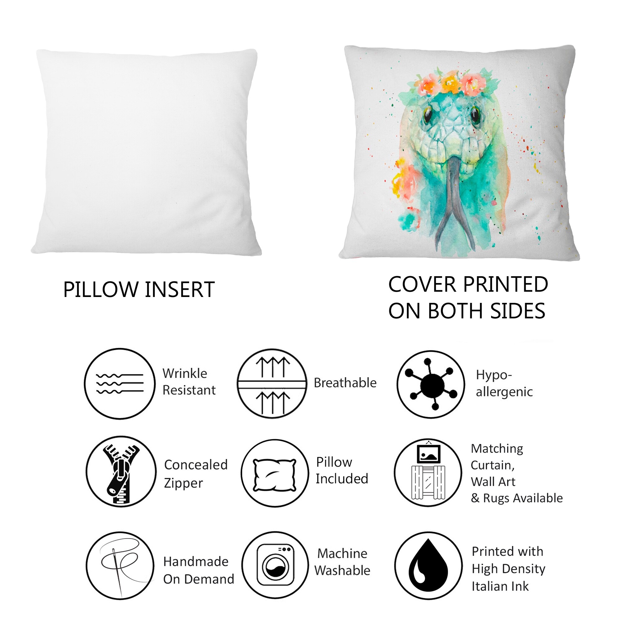 Design Art Animal Print Throw Pillow