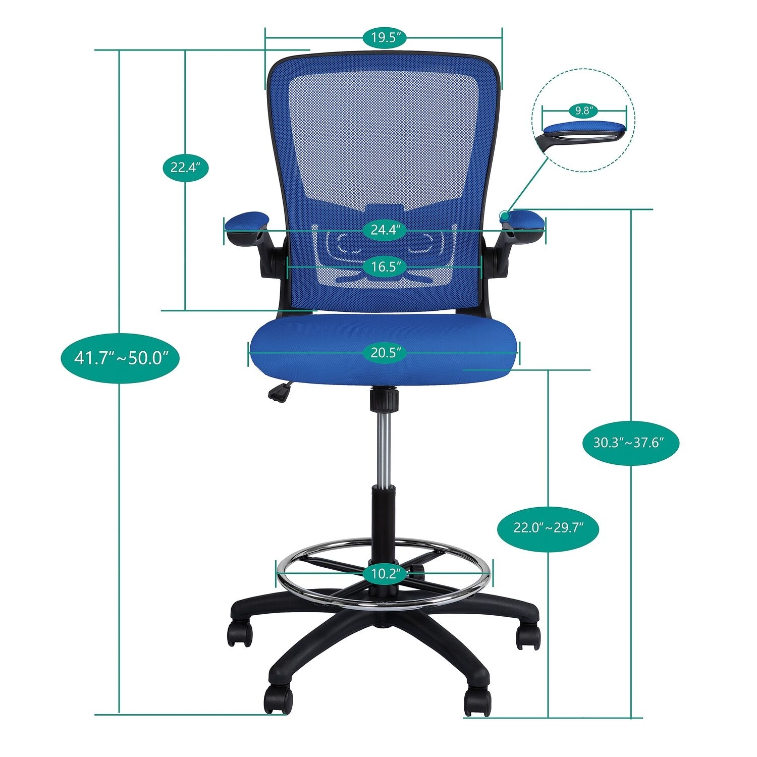 Serena mesh drafting chair sales