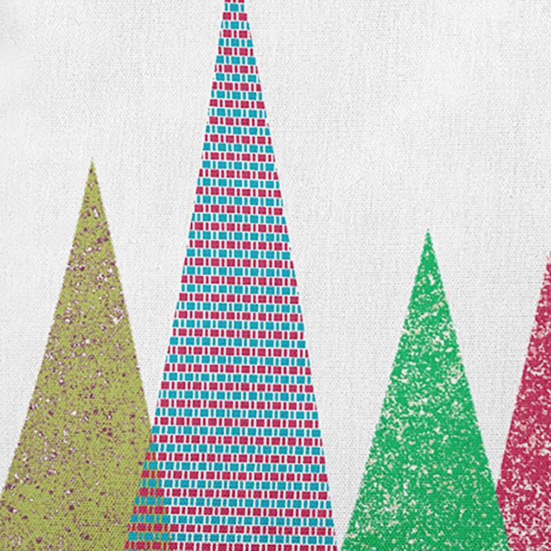 Triangle Trees Christmas Accent Pillow