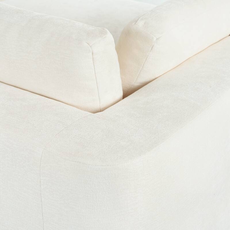 106.5" Polyester Modular Sectional Sofa with Anti-Wrinkle Chenille & Pocket Springs