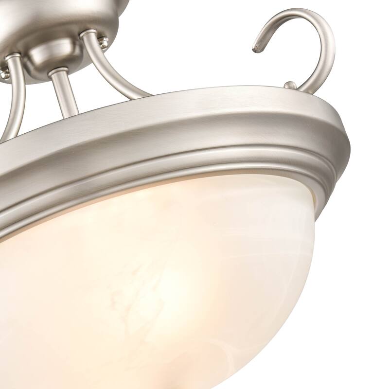 Millennium Lighting Metal 2 Light Semi-Flush Ceiling Mount in Multiple Finishes - N/A