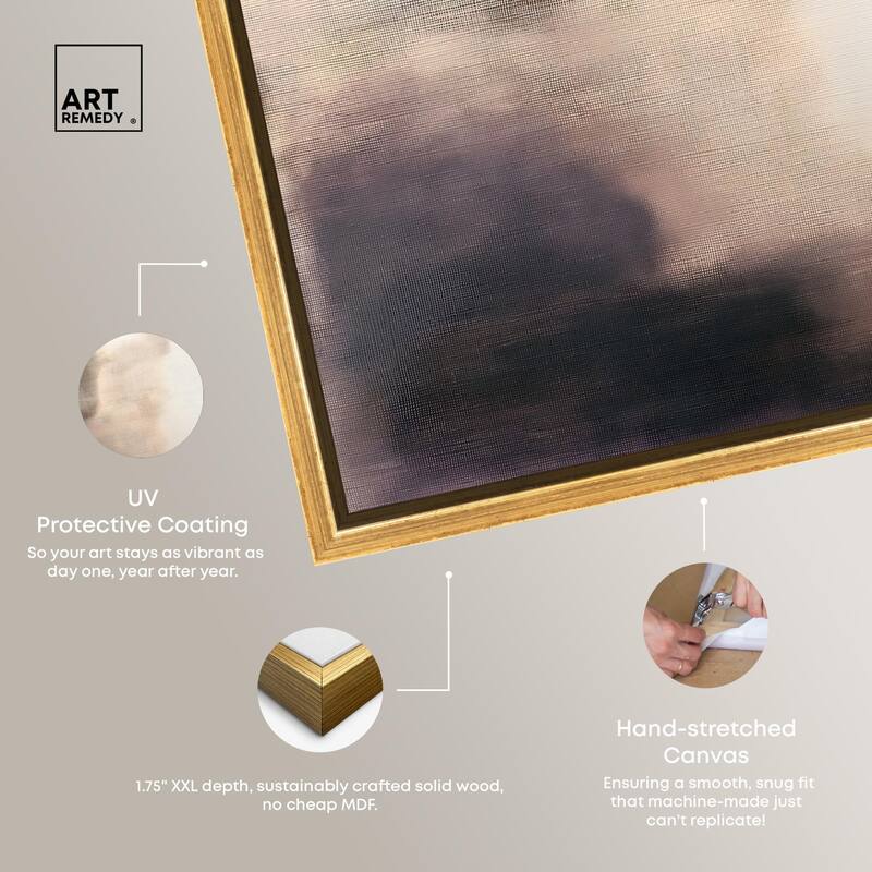 Pale Taupe I Canvas by Art Remedy