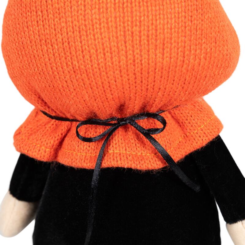 Gnome with Puffy Jack-O-Lantern Hat Halloween Figure - 22"