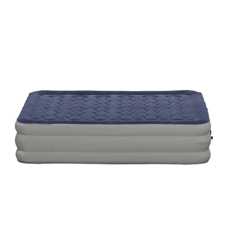 18" Blow-Up Air Mattress with Internal Electric Pump and Carrying Case