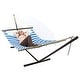 preview thumbnail 28 of 88, 2 Person Quilted Hammock w/ Spreader Bar & Pillow - Style Options Available