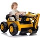preview thumbnail 1 of 18, Kids Ride on Excavator, 12V 10AH Electric Toy Excavator Yellow