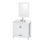 Option White, Chrome Trim, White Quartz Top