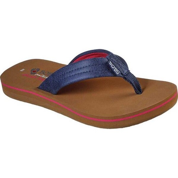 Skechers navy blue flip flops clearance