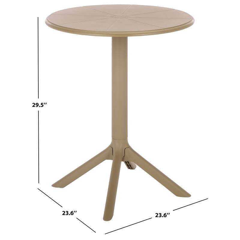 SAFAVIEH Outdoor Living Stella Round Bistro Table - 24"W x 24"D x 30"H