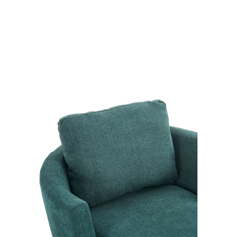 29.5" Polyester Swivel Arm Chair