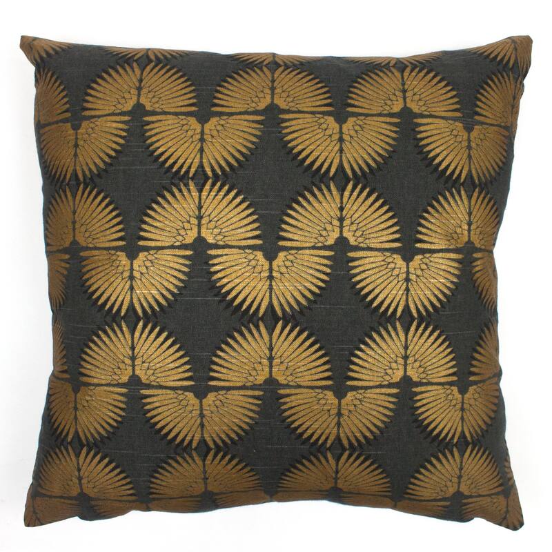 Jiti Indoor Eclectic Glam Bold Wavy Patterned Decorative Accent Cotton Square Throw Pillows 20 x 20