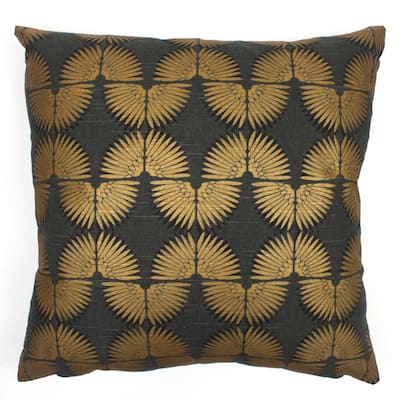 Jiti Indoor Eclectic Glam Bold Wavy Patterned Decorative Accent Cotton Square Throw Pillows 20 x 20
