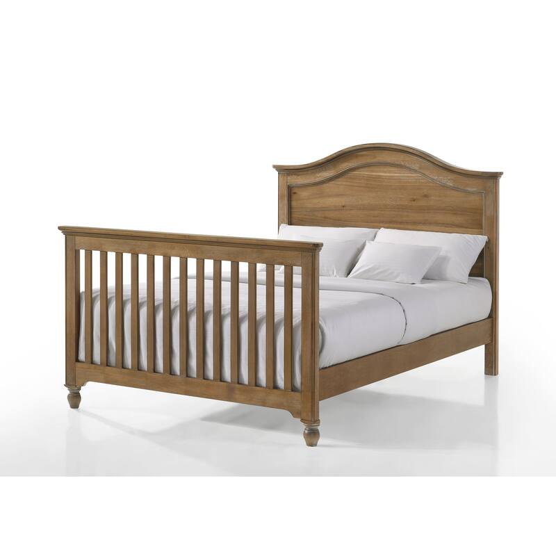 Highland 59" Wide Farmhouse Crib, Sand Dune Brown