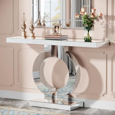 43'' Modern Mirrored Console Sofa Table for Entryway